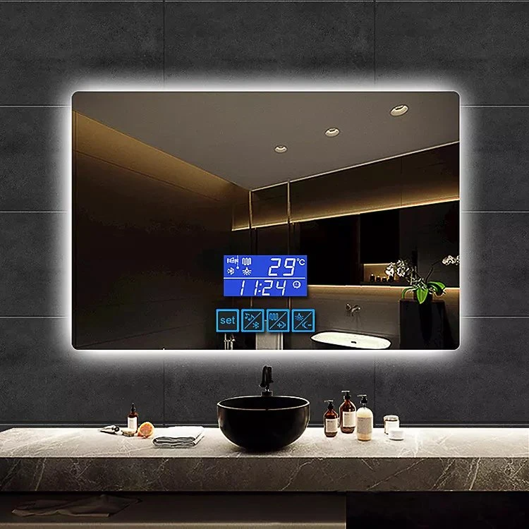 スマート ホテル LED バス ミラー デザイナー ノルディック バックライト付きバスルーム タッチ スクリーン ミラー ブルートゥース ミラー